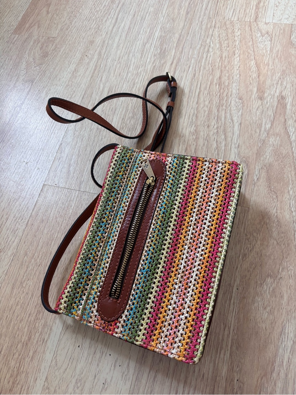 Patricia Nash Bohemia/Summer Beach Woven/Crochet Crossbody - Picture 2 of 7